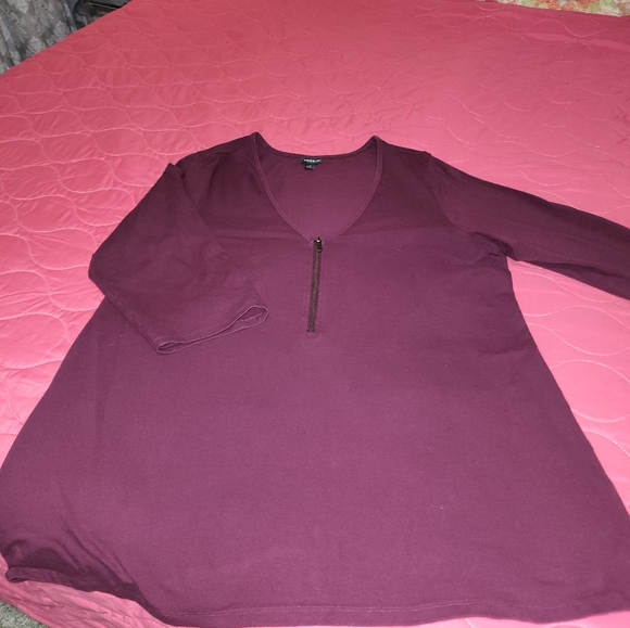 1/4 zip Torrid Shirt - Picture 2 of 5